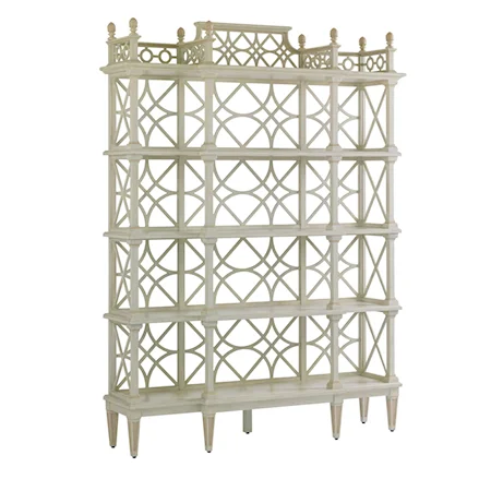 Botany Etagere with Chinese Chippendale Fretwork